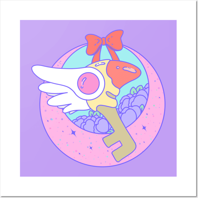 Sakura Bird Key Wall Art by Cosmic Queers